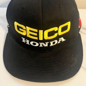 Vintage Geico Honda Racing Motocross MX Hat